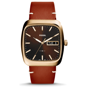 Watch strap Fossil FS5332 Leather Brown 22mm